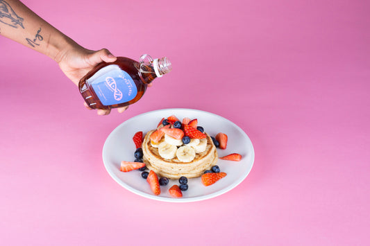 MOAK Pancakes — halal brunch with pancakes and organic Canadian maple syrup