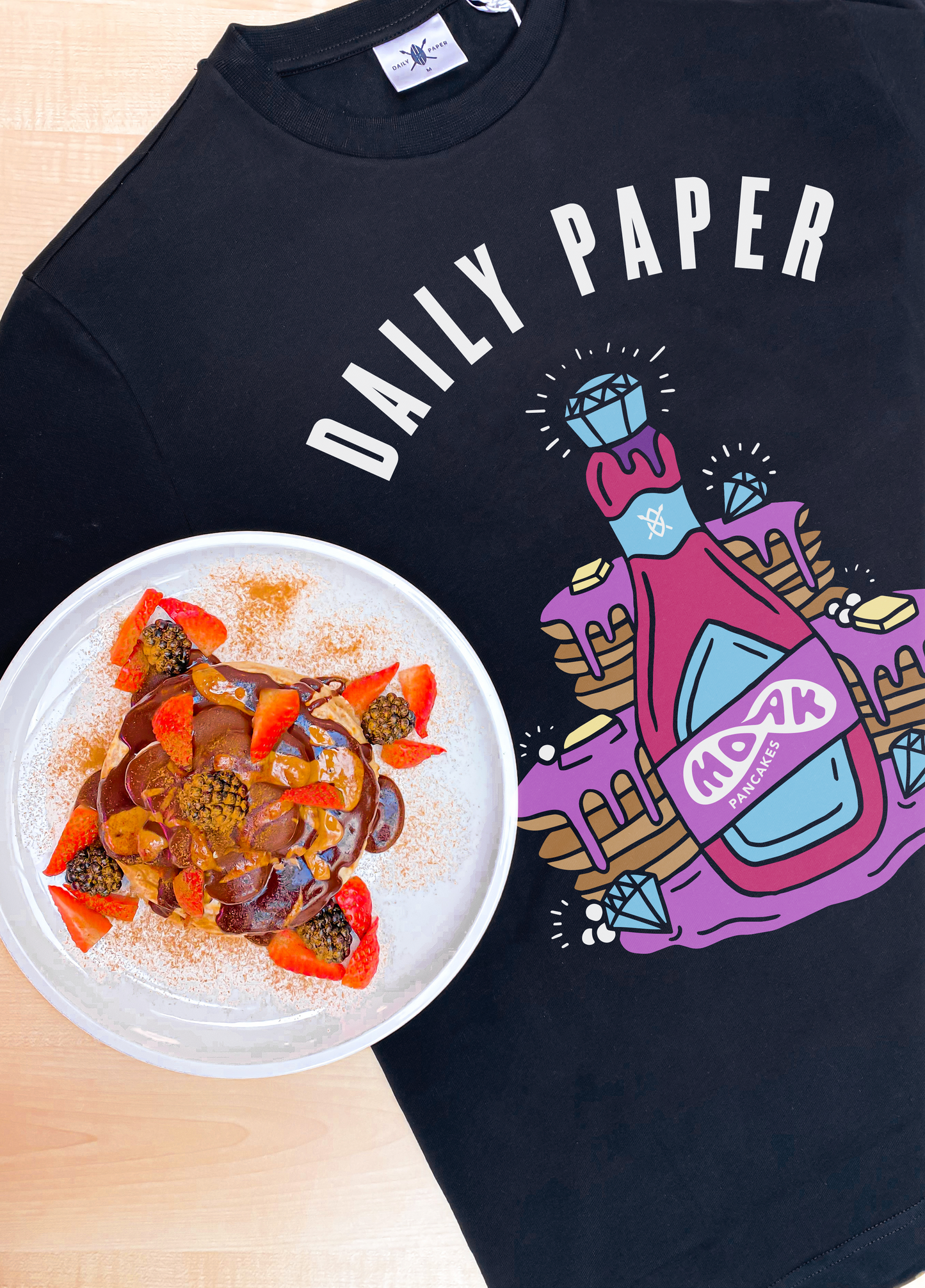 DAILY PAPER X MOAK PANCAKES SHIRT